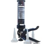 Gluedevil Caulking Gun in use