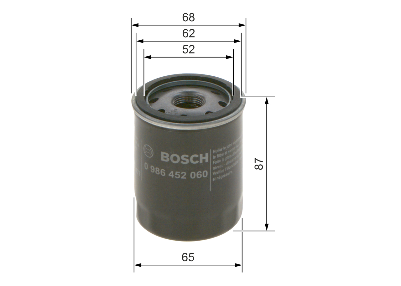 Bosch 0986452060 Oil Filter | GUD Z231