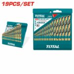 TOTAL Drill Bits HSS Twist 19ps TACSD0195