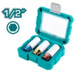 TOTAL Socket Lug Nut 3pcs THMLNS031