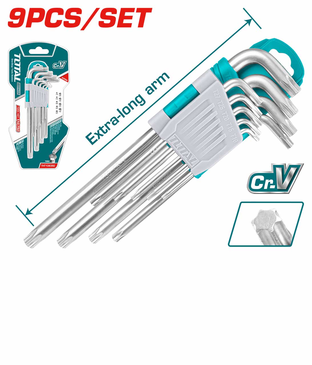 TOTAL Keys Torx IND 9ps THT106391