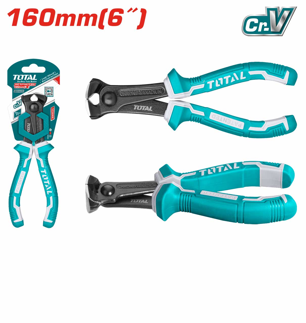 TOTAL Pliers EndCutting 6/160mm THT260606