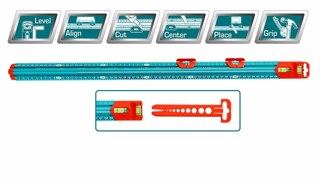 TOTAL Ruler 60cm Measure Mate TMT646003