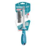 TOTAL Flexible Shaft Screwdriver Set 12 Piece THT250FL1206