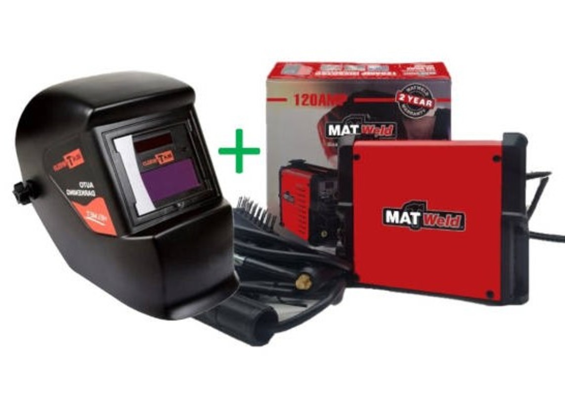 Welder 120A plus Auto Darkening Welding Helmet