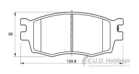Safeline D3556S Front Brake Pads Hyundai i20