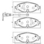 Safeline D4088S Front Brake Pads VW Golf 7