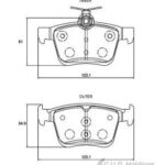 Safeline D4089S Rear Brake Pads VW Golf 7