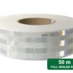 3M 983-10 white reflective conspicuity tape, full sealed 50 m roll