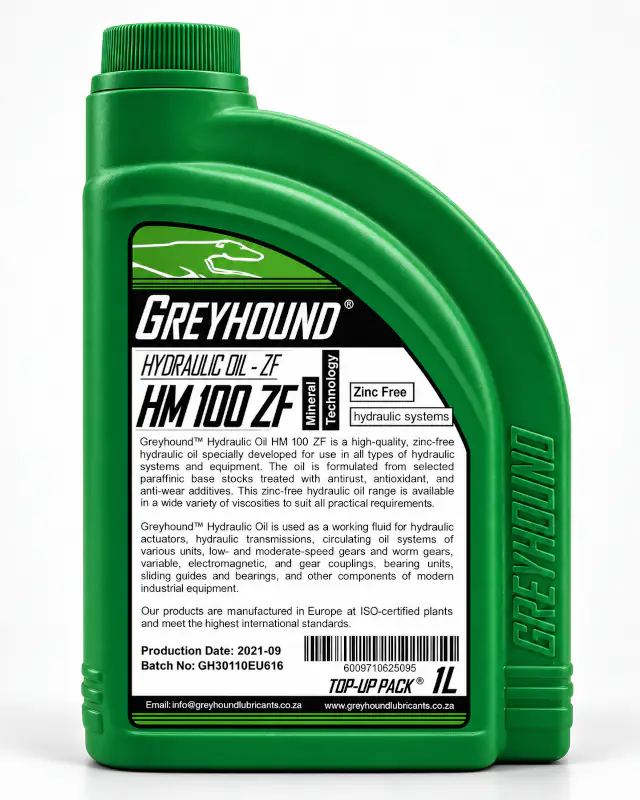 Greyhound Hydraulic 100 Zinc Free 1L