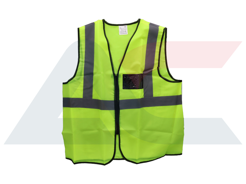 Autogear Reflective Safety Vest Yellow XXXL Zip with ID Pocket | WV12