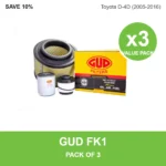 GUD FK1 filter kit 3 pack for Toyota D-4D (2005-2016)