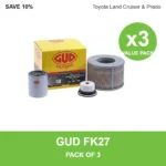 GUD FK27 filter kit 3 pack for Toyota Land Cruiser & Prado