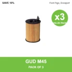 GUD M45 oil filter 3 pack for Ford Figo, Ecosport