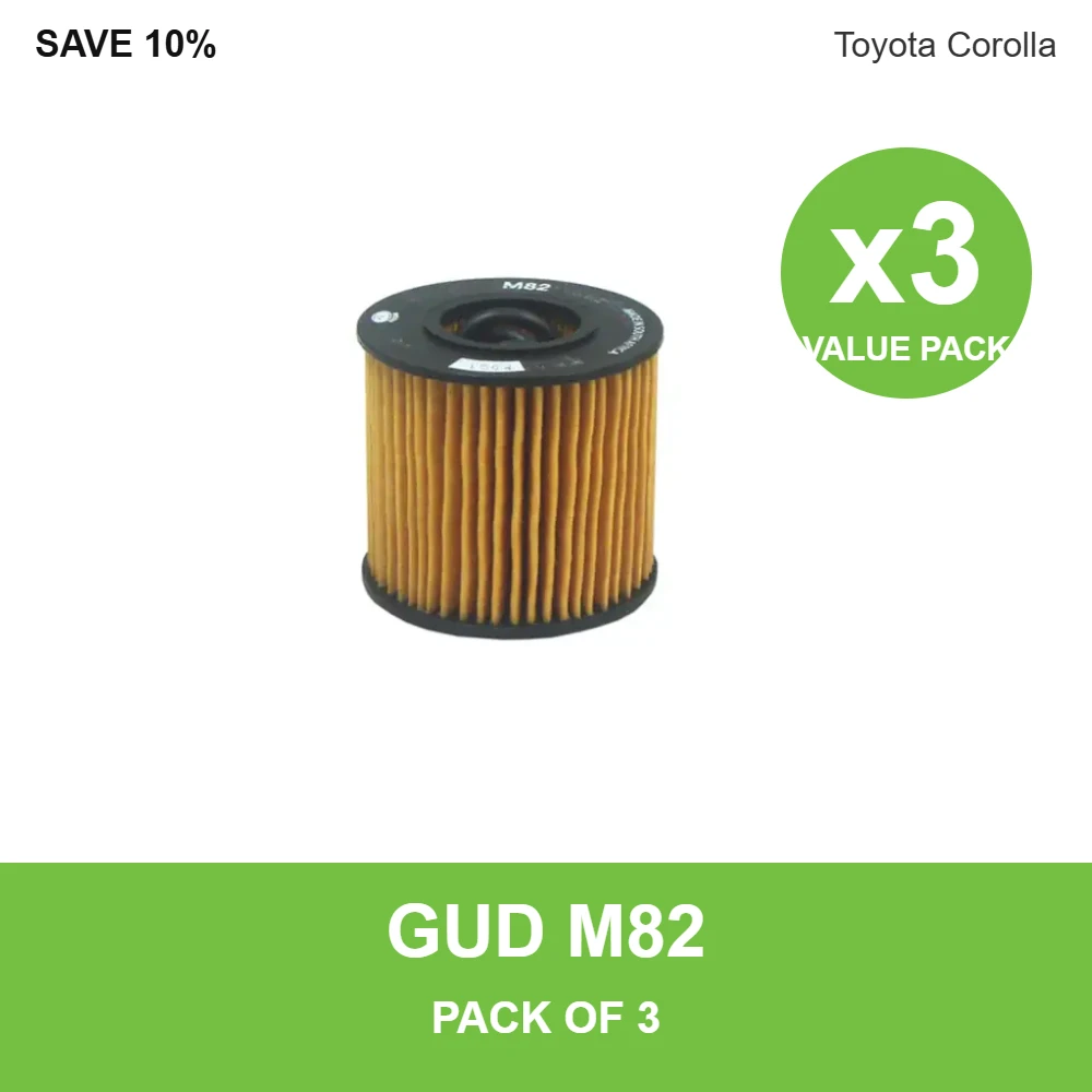 GUD M82 oil filter 3 pack for Toyota Corolla