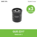 GUD Z217 oil filter 3 pack for Toyota & Lexus