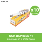 NGK BCPR6ES-11 spark plug bulk pack of 10