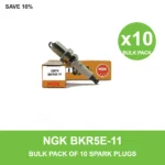 NGK BKR5E-11 spark plug bulk pack of 10