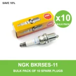 NGK BKR5ES-11 spark plug bulk pack of 10