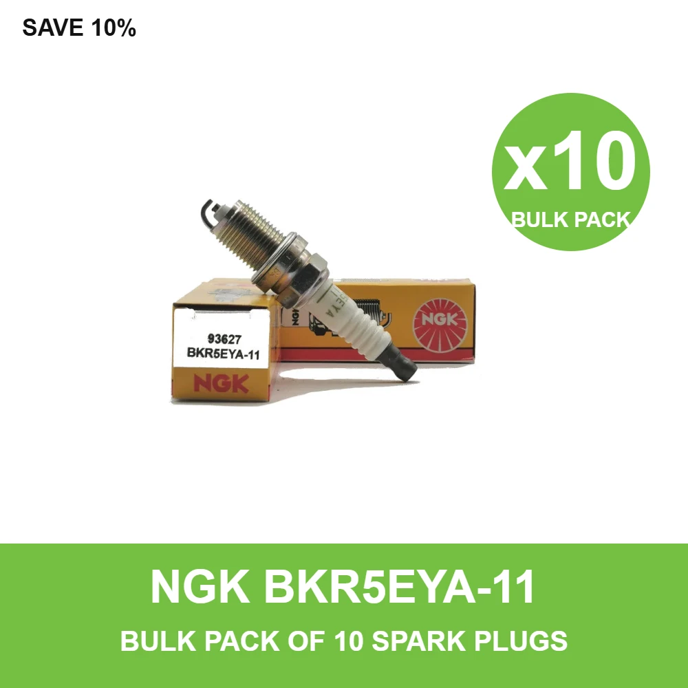NGK BKR5EYA-11 spark plug bulk pack of 10