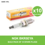 NGK BKR5EYA spark plug bulk pack of 10