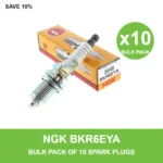 NGK BKR6EYA spark plug bulk pack of 10