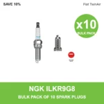 NGK ILKR9G8 spark plug bulk pack of 10 for Fiat TwinAir