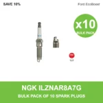NGK ILZNAR8A7G spark plug bulk pack of 10 for Ford EcoBoost