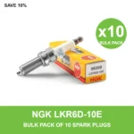 NGK LKR6D-10E spark plug bulk pack of 10