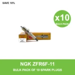 NGK ZFR6F-11 spark plug bulk pack of 10