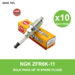 NGK ZFR6K-11 spark plug bulk pack of 10