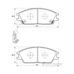 Safeline D3047S front brake pads for Hyundai Accent & Getz