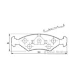 Safeline D334S Front Brake Pads