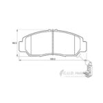 Safeline D3578S front brake pads for Honda Civic 8 & 9, BR-V & FR-V