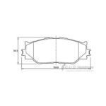 Safeline D3754S front brake pads for Lexus IS, GS & Toyota Mark X