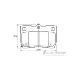 Safeline D3755S rear brake pads for Lexus IS, GS & Toyota Mark X