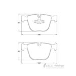 Safeline D3960S rear brake pads for BMW 5 Series GT F07 & 7 Series F01