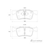 Safeline D4189S front brake pads for BMW 1, 2, 3 & 4 Series F20, F30, F32