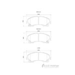 Safeline D4210S front brake pads for Nissan X-Trail T32 & Infiniti Q50