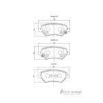 Safeline D4258S front brake pads for Chery Tiggo 4 Pro, 7 Pro, 8 Pro & Omoda C5
